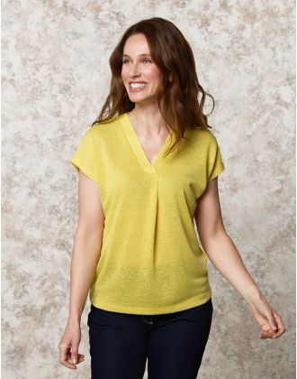 T-shirt fluide vert anis