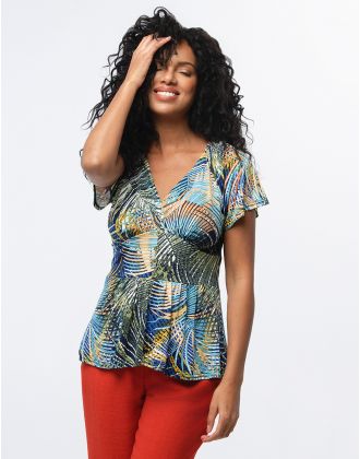 T-shirt imprimé tropical