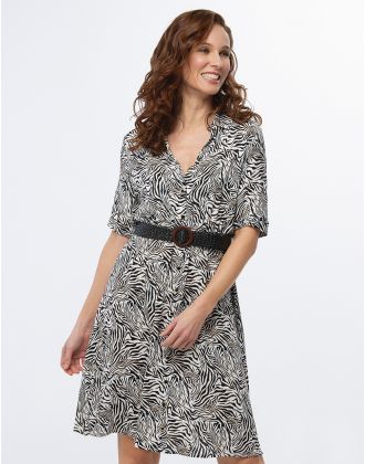 Robe imprimé zébré