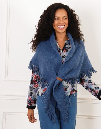Poncho bleu