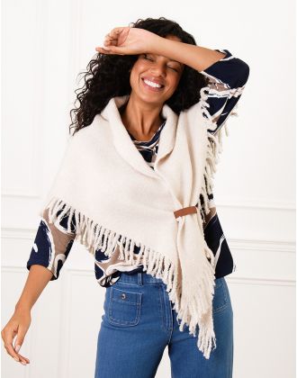 Poncho beige