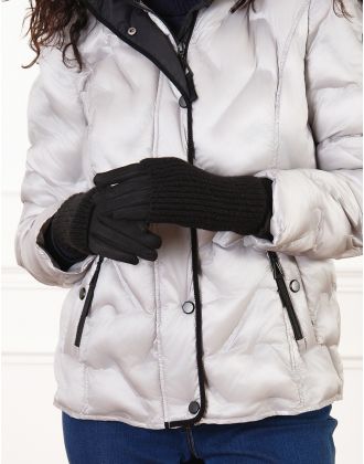 Gants chic noir mitaine