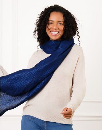 Foulard bleu brillant