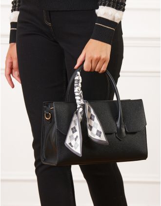 Sac chic rectangle noir