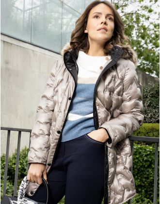 Parka chic taupe