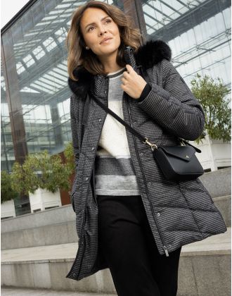 Parka brillante motif