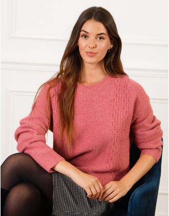 Pull chaud rose