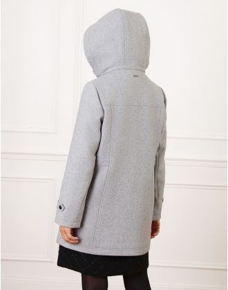 Manteau Femme Christine Laure – Beige, Taille M, 50% Laine Avec Capuche, Neuf Sans étiquettes