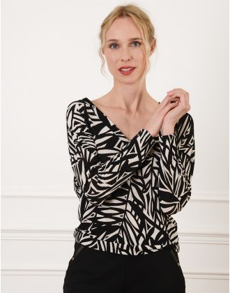 T-shirt imprimé noir