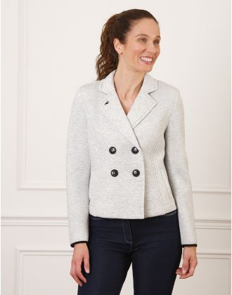 Veste molletonnée gris