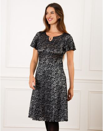 Robe chic noire dentelle