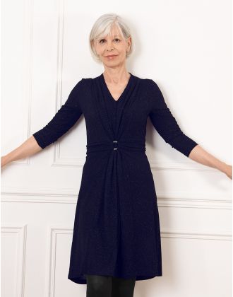 Robe chic paillettes bleu