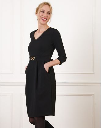 Robe chic noir bijou