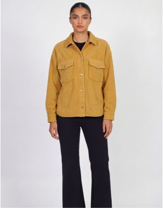 Chemise jaune moutarde