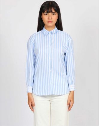 Chemise rayé bleu ciel