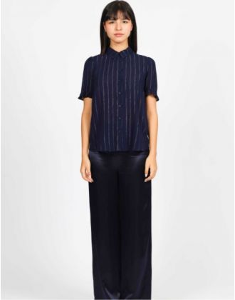 Chemisier marine brillant