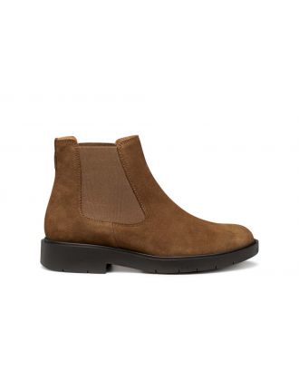 Bottines velours brun