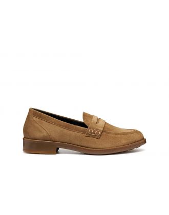 Mocassins daim camel