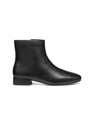 Bottines chic cuir noir
