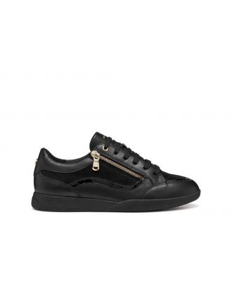 Baskets basses zip noir