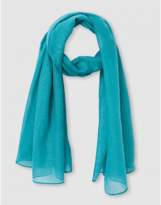 Foulard brillant bleu