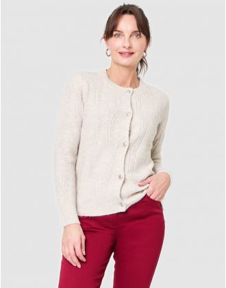 Gilet duveteux beige