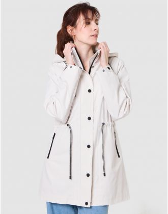 Parka déperlante écrue