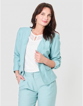 Veste tailleur vert