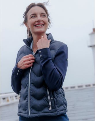 Veste matelassée marine