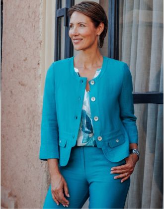 Veste tailleur vert