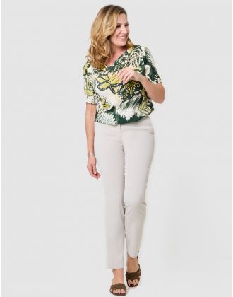 Pantalon tailleur beige