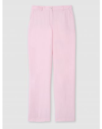 Pantalon tailleur rose