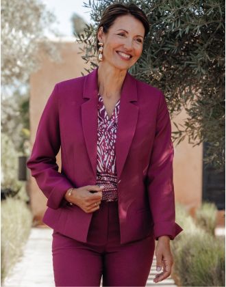 Veste tailleur violet