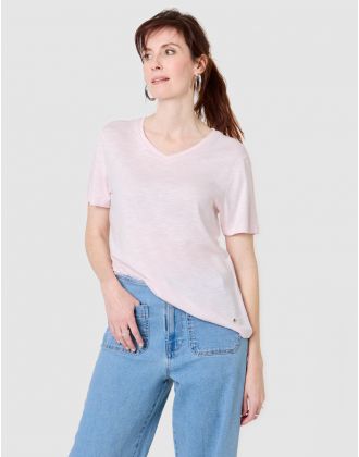 T-shirt coton modal rose