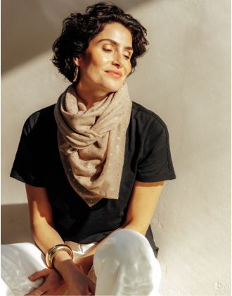 T-shirt coton modal noir