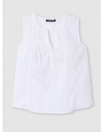 Blouse sans manches coton