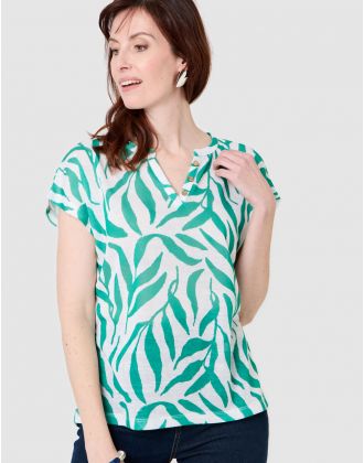 T-shirt imprimé vert