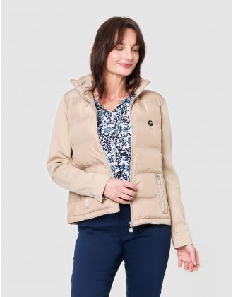 Veste matelassée beige