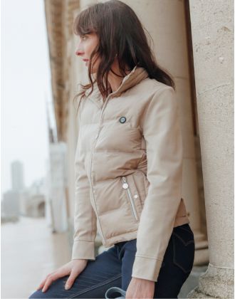 Veste matelassée beige