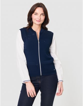 Gilet sans manches marine