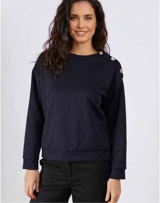 Pull jacquard marine