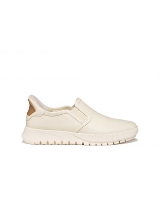 Basket slip-in cuir beige