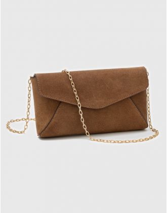 Sac bandoulière cuir brun