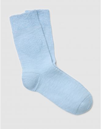 Chausettes hautes bleu