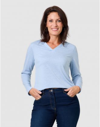 T-shirt irisé bleu clair