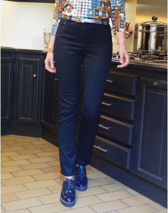 Pantalon bleu coton