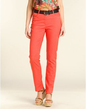 Pantalon rouge slim
