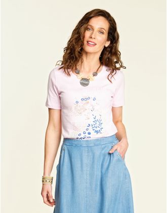T-shirt rose coton BIO