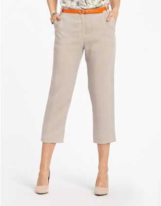 Pantacourt beige doux