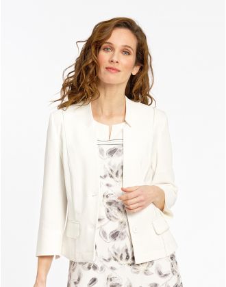 Veste habillée écrue